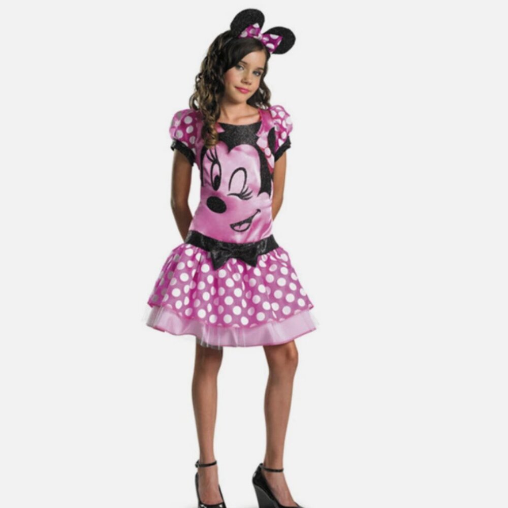 NEW Disguise L Officially Licensed Disney Minnie Mouse Girls Halloween Costume